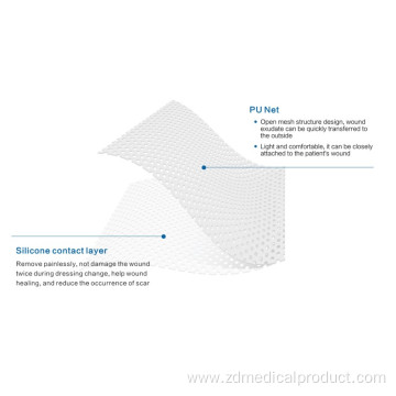 Comfortable Silicone Wound Contact Dressing